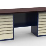 Верстак двухтумбовый «ВУ-2.79Ф»850 х 1840 х 690