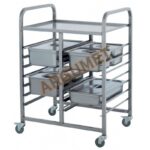 Тележка для гастроемкостей "ТГ-1" AISI 430 (750Х600Х1050h)